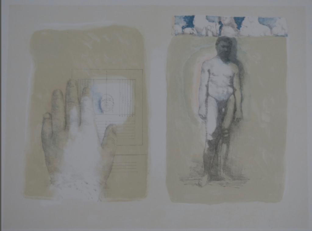 Walter Nobbe: Litho, Dubbelportret verkocht voor € 40!