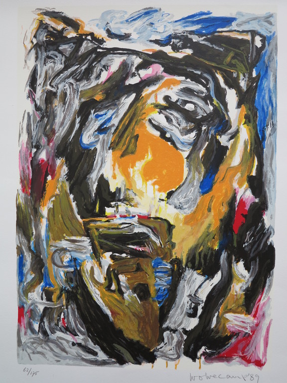 Faces - Gesigneerde en Genummerde Kleurenzeefdruk kopen? Bied vanaf 225!