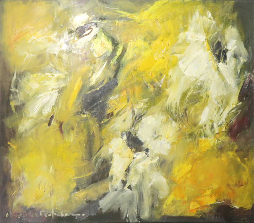 Charlotte Molenkamp: Olieverf op doek, Zonder titel - Ingelijst (Groot) kopen? Bied vanaf 2200!