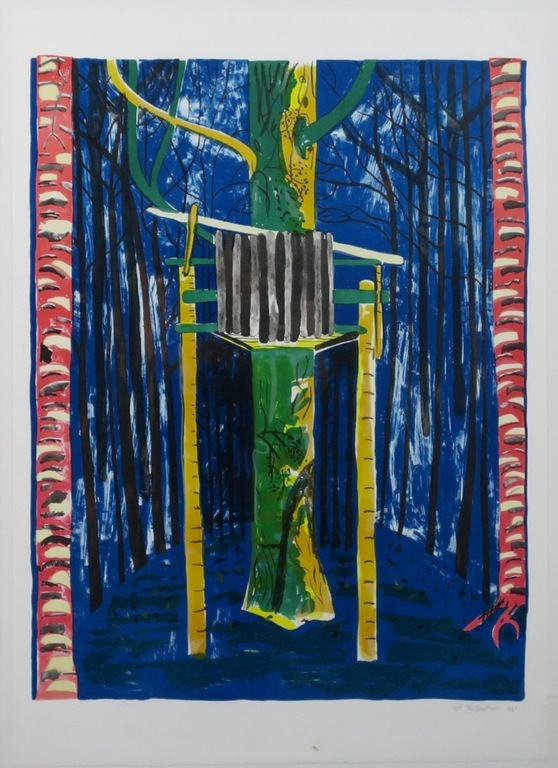 Dorian Hiethaar: Litho, Uitkijktoren - Ingelijst kopen? Bied vanaf 1!