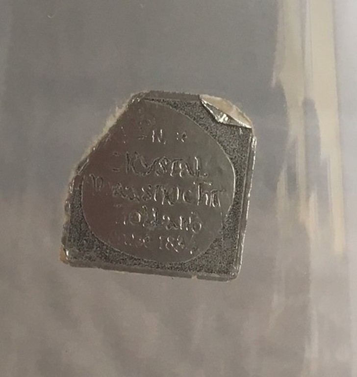 Max Verboeket voor de Kristalunie - blank glazen conische vaas kopen? Bied vanaf 25!