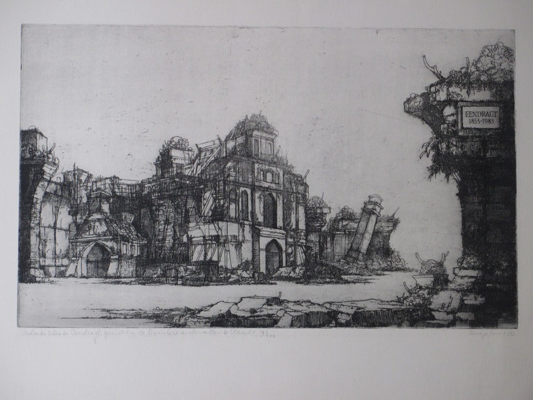 Dirkje Kuik, Vecluta Ideata Eendragt, Ets 1983 verkocht voor € 75!