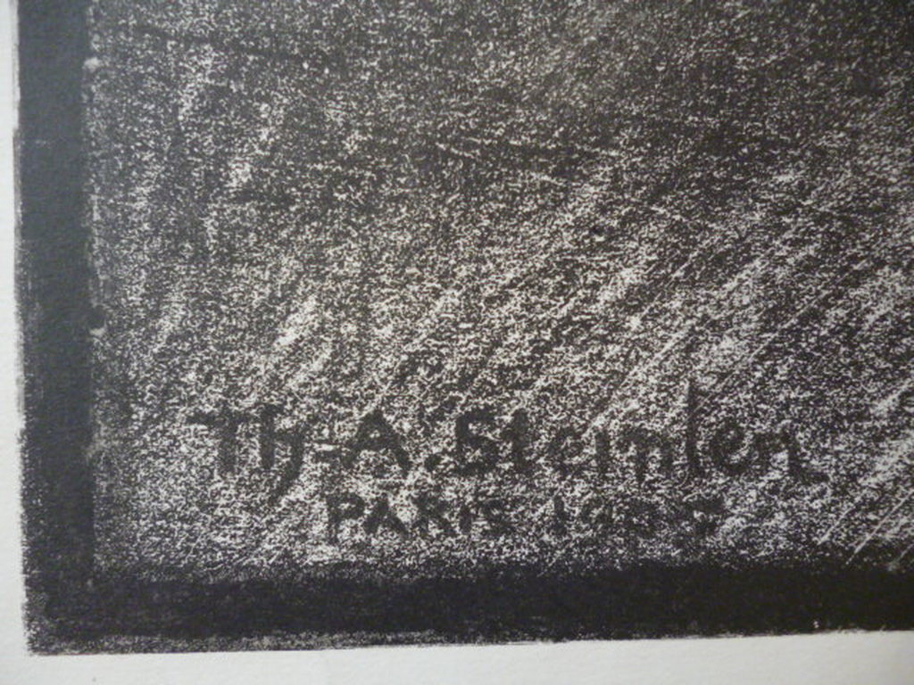 T.A.Steinlen - Zelfportret - Litho kopen? Bied vanaf 175!