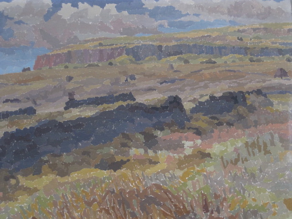 gesigneerd Alfred Calkoen olieverf "Ayers Rock Australie" omstreeks 1950 verkocht voor € 40!