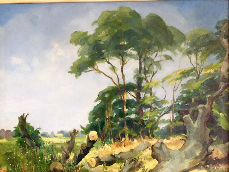 Eelco Cornelis Leegstra (1891-1968) - Landschap - Olieverf op doek - gesigneerd  kopen? Bied vanaf 30!