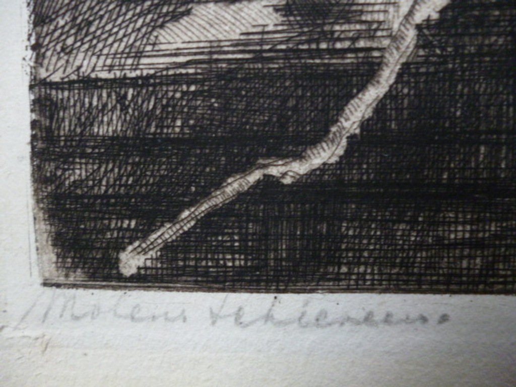 Jan Sirks - ets - Molen Schieveen kopen? Bied vanaf 20!