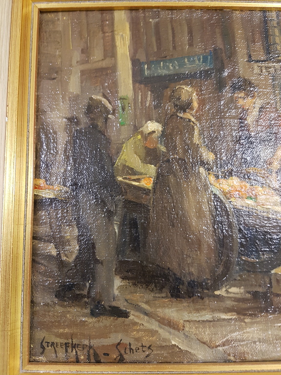 streefkerk, olieverf schets kopen? Bied vanaf 100!