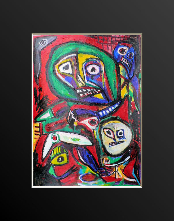 verlatenheid- acryl op papier-gesigneerd kopen? Bied vanaf 80!