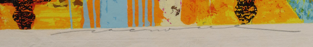 Jos Verwiel: Zeefdruk, Kionas - Ingelijst (Groot) kopen? Bied vanaf 70!