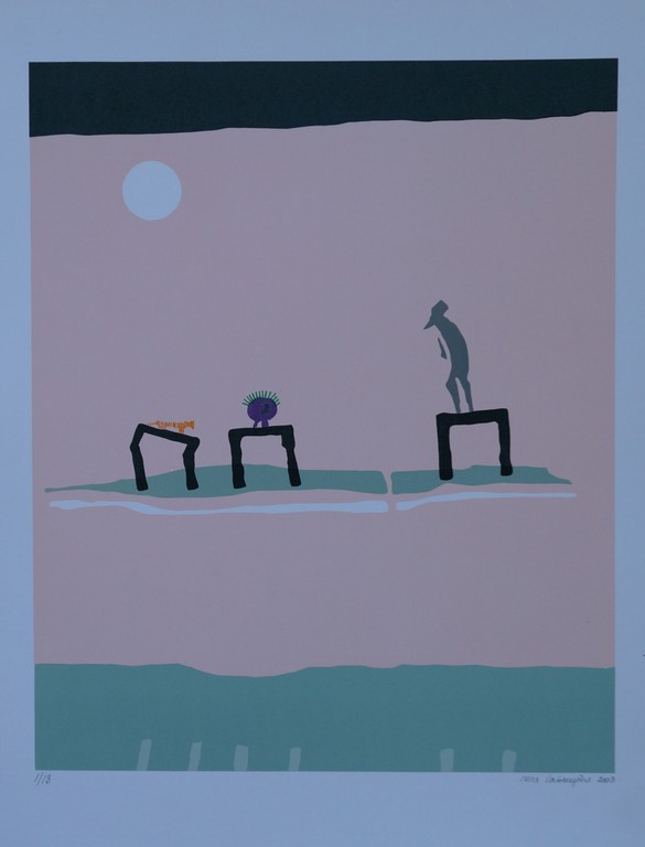 Rens Labruyere - gesigneerde zeefdruk - 2003 kopen? Bied vanaf 25!