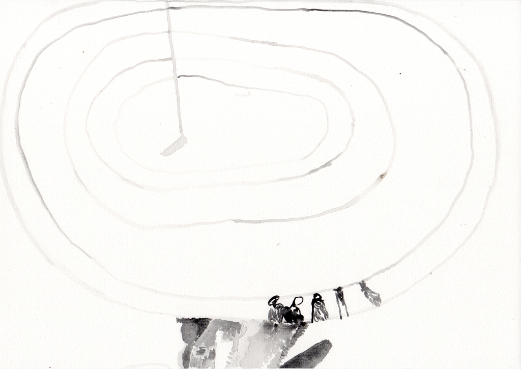 PAUL LOUIS VAN DEN BERGH (1967- ) Gouache - "Alternatief" - Gesigneerd kopen? Bied vanaf 95!