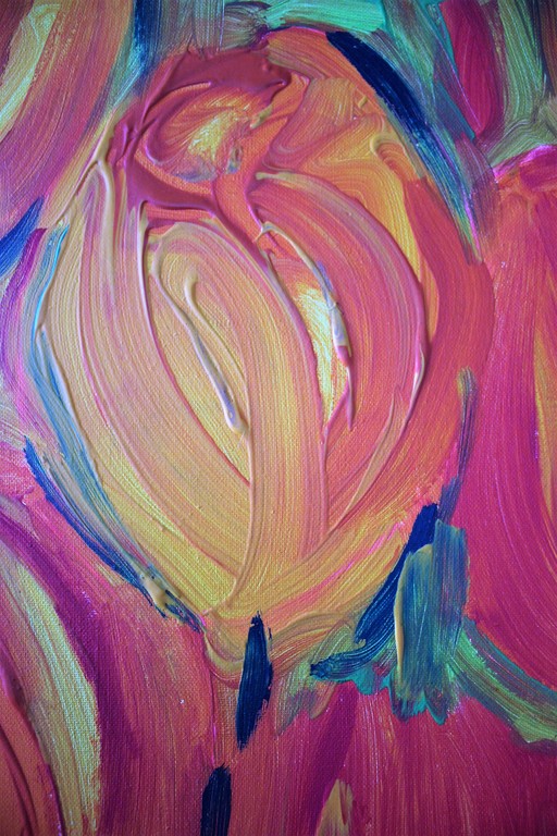 Elena Polyakova: Acrylverf ,  Tulpen kopen? Bied vanaf 145!