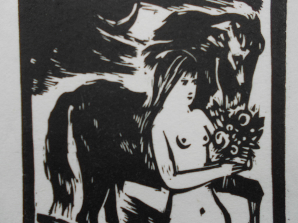 Theo van der Horst linoleumsnede gesigneerd met potlood kopen? Bied vanaf 25!