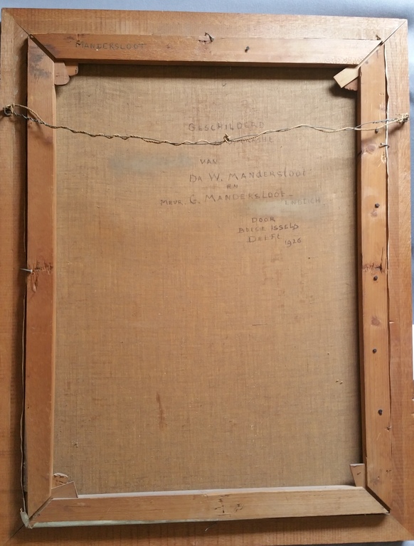 Schilderij "Oude Kerk te Delft" 1926 kopen? Bied vanaf 150!