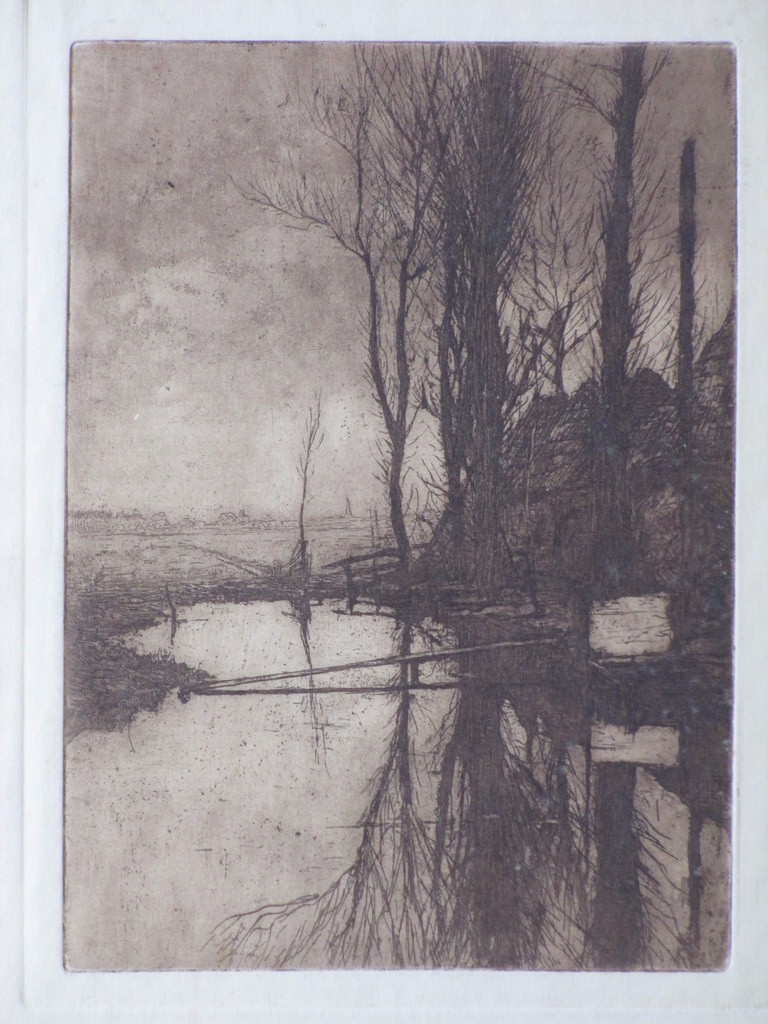 Jan Willem Nortier, Boerderij aan de vaart, Ets kopen? Bied vanaf 1!