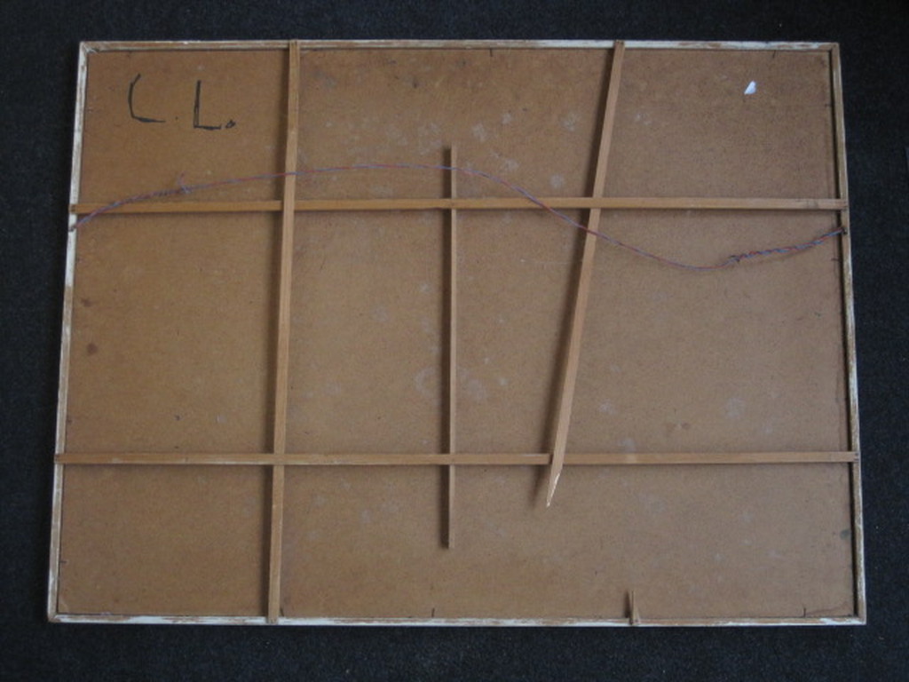 Bijzonder ca1940 Kubistisch olieverf  Louise Loeber(1894-1983) lid "de Stijl"    kopen? Bied vanaf 1!