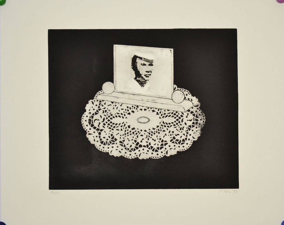 Peter Bes: Ets/Aquatint. Portret verkocht voor € 70!
