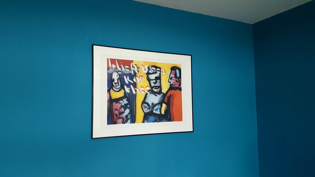 Herman Brood: zeefdruk, Blieft u een kop thee kopen? Bied vanaf 350!