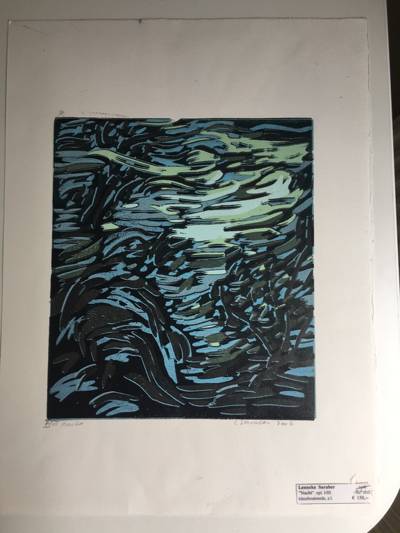 "Nacht" II/III, Lenneke Saraber handgesigneerd werk 2006 NOG EENS 15% MINDER kopen? Bied vanaf 15!
