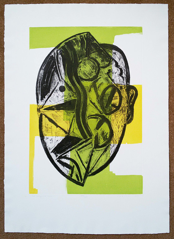 Kees Spermon - Het gewapende hoofd, aquatint ets kopen? Bied vanaf 35!