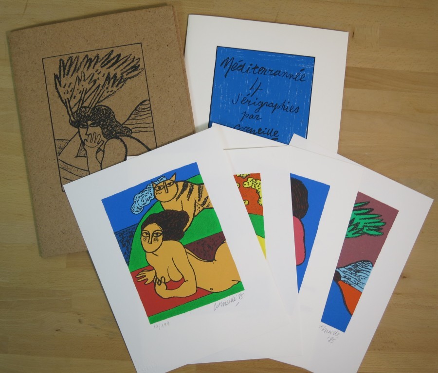 Corneille: Portfolio 4x Zeefdruk, Mediterrannee kopen? Bied vanaf 350!