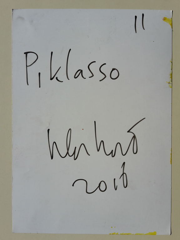 Peter Klashorst - Piklasso - gemengde techniek op papier - gesigneerd kopen? Bied vanaf 1!