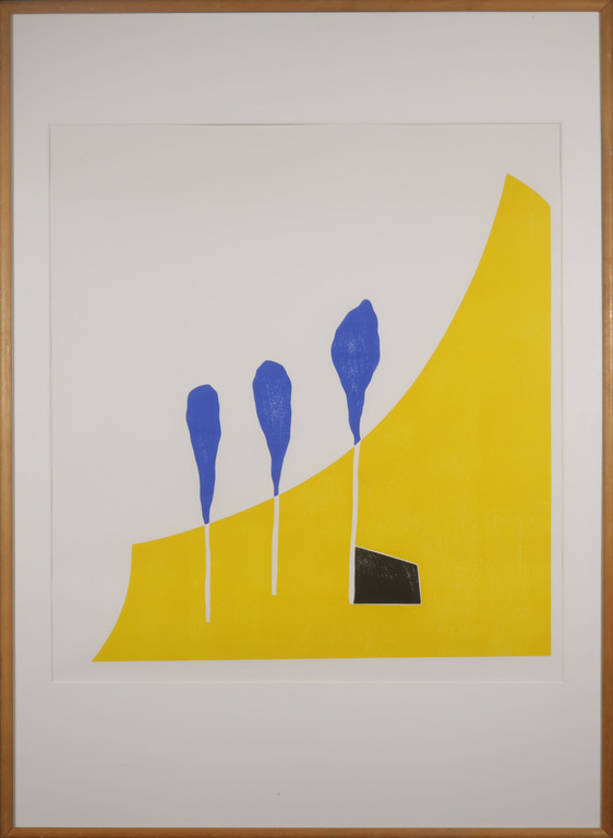 Tiddo Nieboer: Houtsnede, L'Espoir - Ingelijst kopen? Bied vanaf 80!