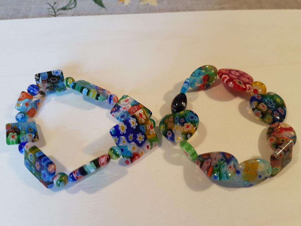 Murrine veneziane armbanden lot van twee kopen? Bied vanaf 1!