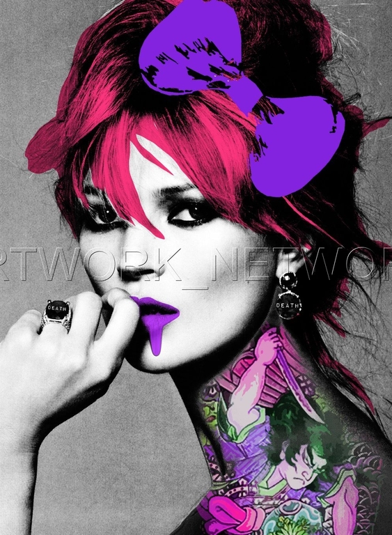 DEATH NYC - "Kate Moss Tatoo"- n° A/P - Signed with COA (Edition Artist Proof) kopen? Bied vanaf 50!
