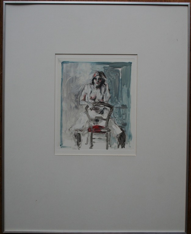 RONALD VAN RIKXOORT, aquarel, erotische afbeelding van een vrouw kopen? Bied vanaf 70!