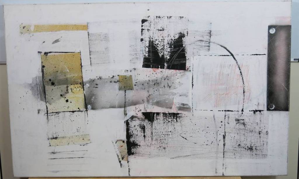 Frank Lengvenius: Zeer groot schilderij op doek. Z.T. I kopen? Bied vanaf 400!