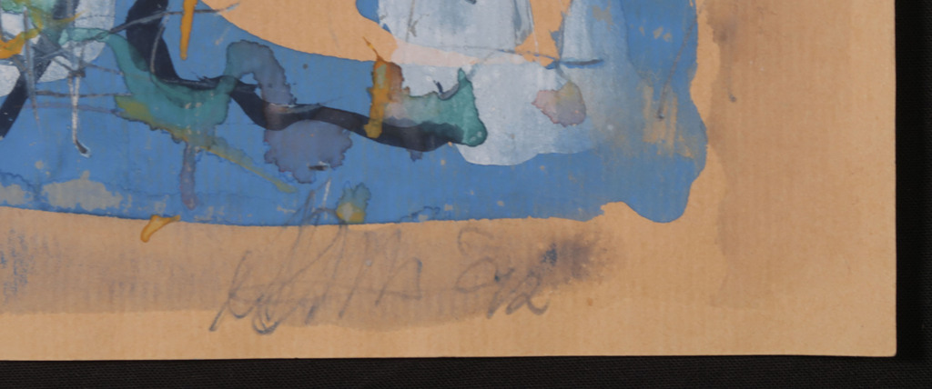 Ad Arma: Gouache en potlood op bruin papier, Gestalte kopen? Bied vanaf 60!