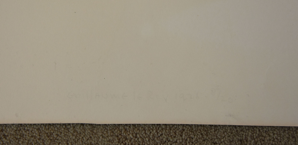 Guillaume Le Roy # COMPOSITIE # extreem groot formaat houtsnede, 1976, mint- kopen? Bied vanaf 150!