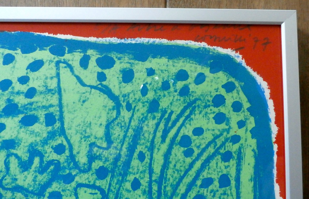  corneille - ingelijste litho:  autre a oiseaux - 1977 kopen? Bied vanaf 225!