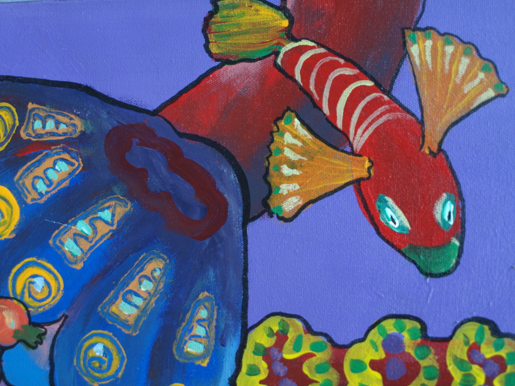 Jasper Banen : Olieverf op doek , Uit het water – gesigneerd – 1999  kopen? Bied vanaf 60!