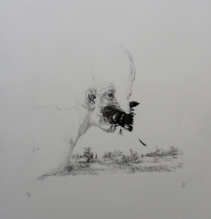 Peter Vos - litho: Schiereiland Melancholie - 1976 verkocht voor € 80!