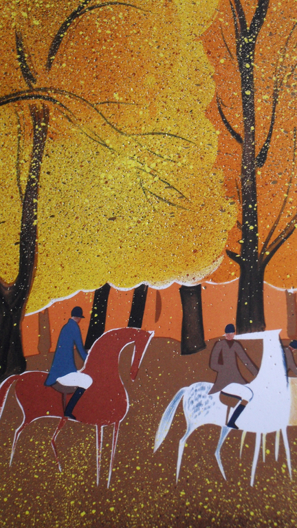 Serge Lassus - Herfst - Litho - handgesigneerd kopen? Bied vanaf 20!