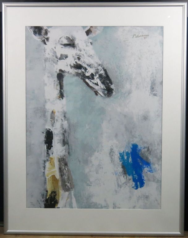 Nico Molenkamp: Zeefdruk, Giraffe (Groot) kopen? Bied vanaf 400!