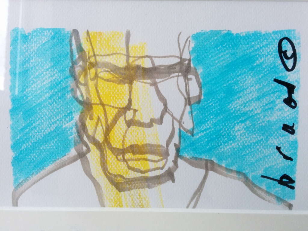 Herman Brood originele tekening met zilverkleurige lijst en certificaat kopen? Bied vanaf 275!