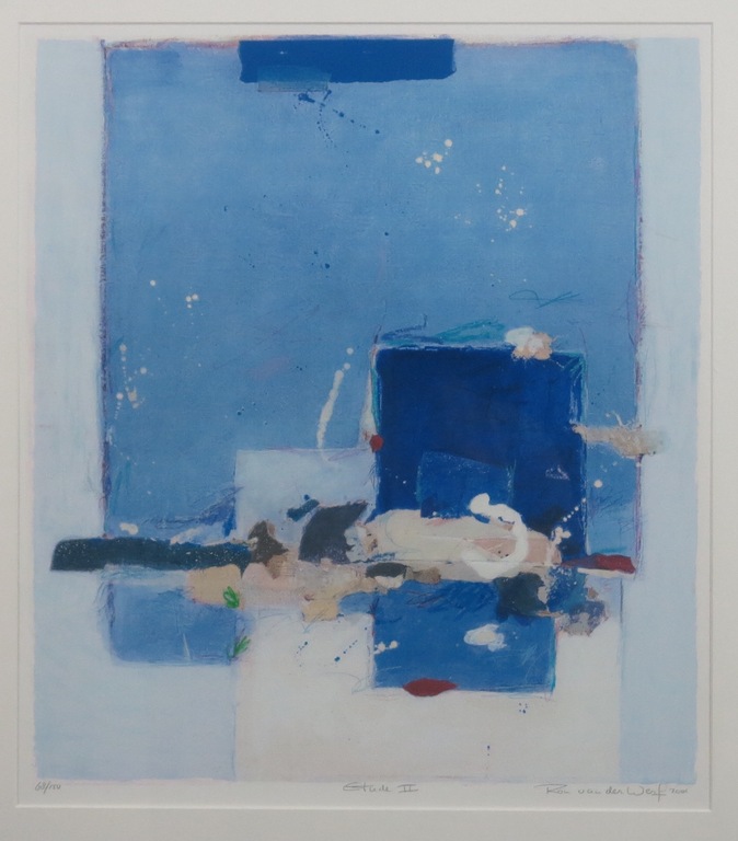 Ron van de Werf: Zeefdruk, Etude II - Ingelijst (Groot) kopen? Bied vanaf 50!