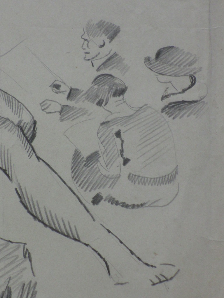 Herman Bieling, Model in de Tekenklas, Tekening 1925 kopen? Bied vanaf 1!