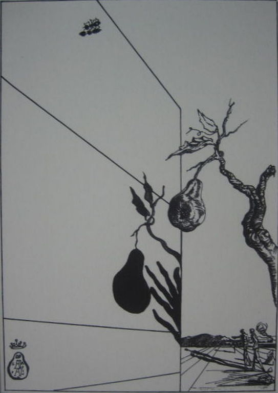 Salvador Dali - Pear - Tree Lithografie - Oplage: 2500 - 1944 kopen? Bied vanaf 1!