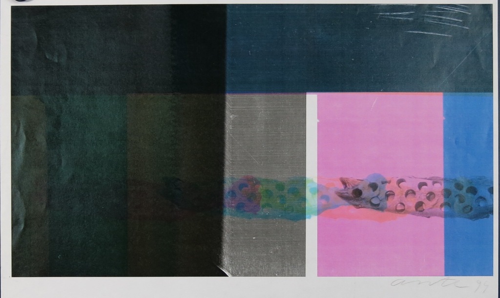 Onbekend gesigneerd: Zeefdruk, Zonder titel  kopen? Bied vanaf 1!