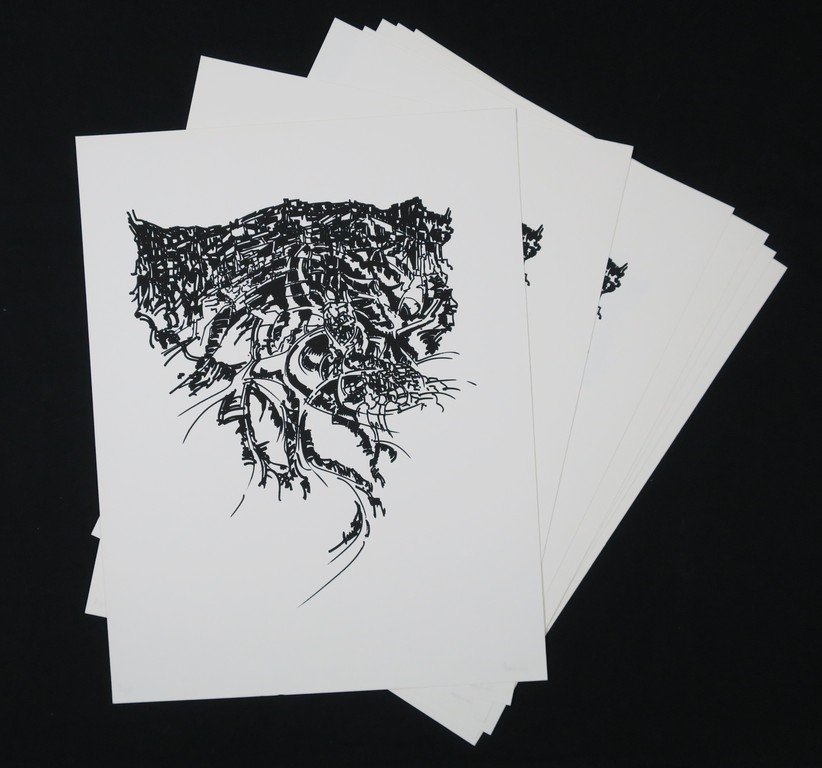 Maarten Beks: Lot met 10 zeefdrukken, Abstract landschap I kopen? Bied vanaf 1!