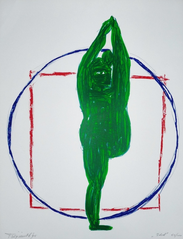 Alphons Freymuth: Zeefdruk, "Idool" verkocht voor € 40!