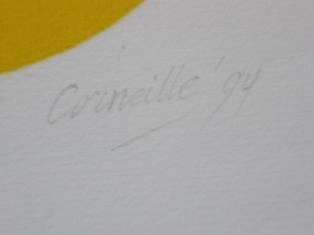 Corneille: zeefdruk, potlood gesigneerd kopen? Bied vanaf 1!