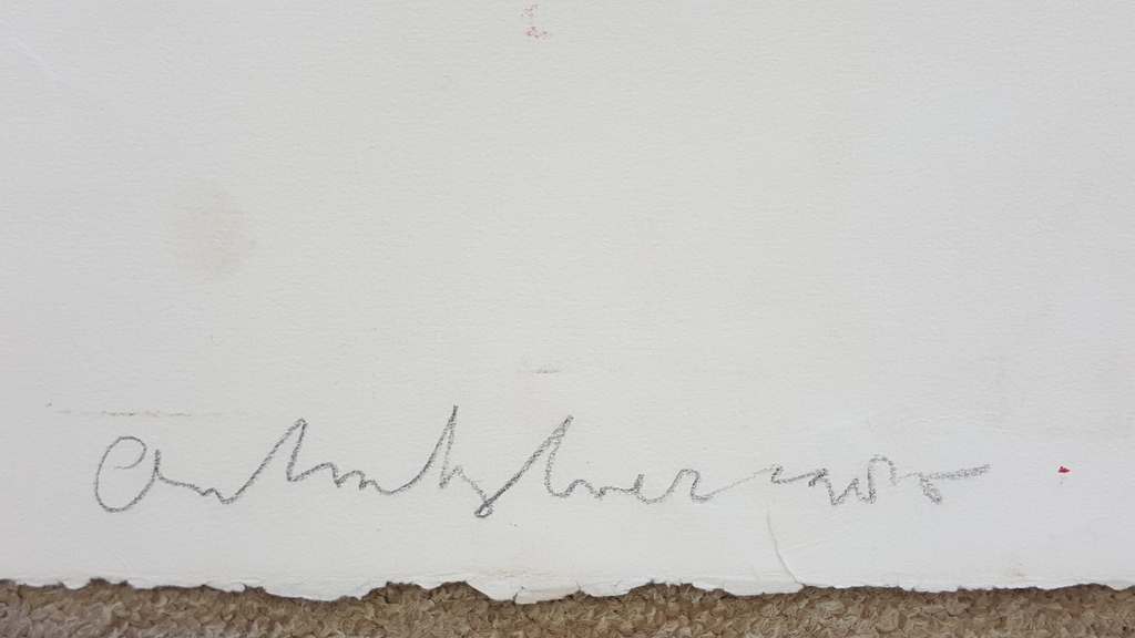 Anton Heyboer, ets Rolstenen 1985 GROOT werk kopen? Bied vanaf 400!