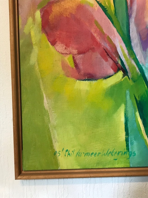 Phil Vermeer, geluk, olieverf op doek kopen? Bied vanaf 1000!