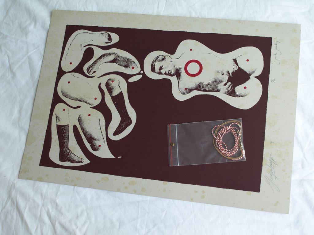 Onduidelijke signatuur :  Zeefdruk ,  Jack Jerkey – 1991 - oplage 30 ex.  kopen? Bied vanaf 1!