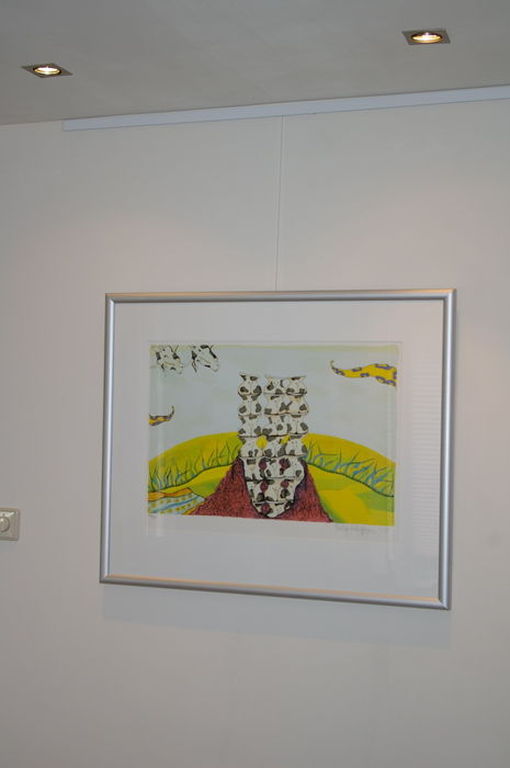 'Stapel op koeien' - gesigneerde zeefdruk - oplage 120 ex. -1997 kopen? Bied vanaf 1!